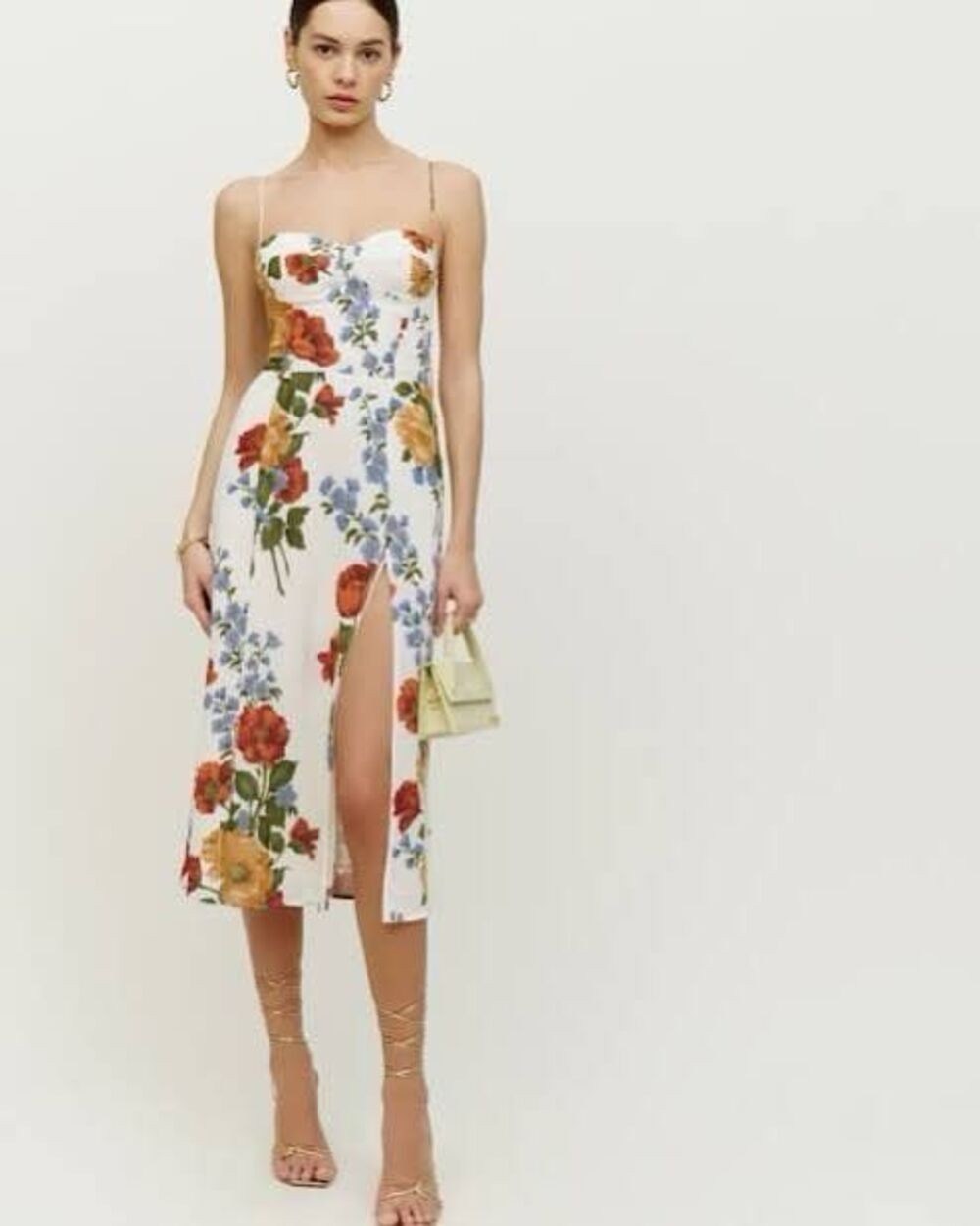 Reformation Dress Juliette Floral Size 8 Strappy Sundress